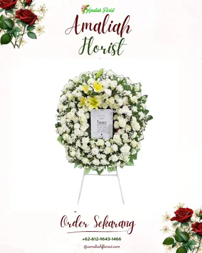 Krans Bunga Duka Cita di Cipayung Jaya