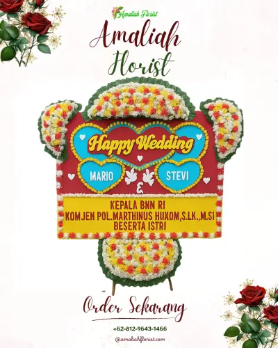 Karangan Papan Bunga Pernikahan di Cipayung Jaya